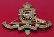 Royal Artillery Regiment Metal Cap Badge British Army Kings Crown picture