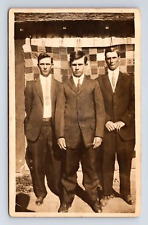 RPPC Handsome Ike Dillon Brothers William Harry Chester Postcard picture