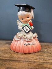 1956 NAPCO NEW YEAR September Angel Bell Figurine w/Santa cap picture