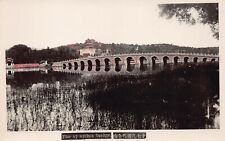 RPPC Beijing China Summer Palace Kunming Lake Bridge Photo Postcard D9 picture