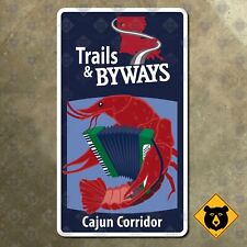 Louisiana Cajun Corridor trails byways highway 14 road sign scenic route 8x14 picture