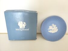 Vintage WEDGWOOD Jasperware Mini Round Fluted Trinket Dish J1000 3672 Blue NIB picture