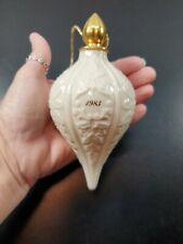 Lenox 2nd Annual 1983 Christmas Ornament Limited Edition Gold Porcelain Embossed picture