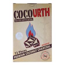 CocoUrth 72 Pcs Natural Coconut Hookah Charcoal Coal CUBES 1kg picture