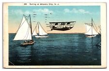 Sailing At Atlantic City, New Jersey Postcard picture