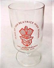 Souvenir Class of 1948 Beatrice Nebraska High School - 30th Anniv. Wine Glass picture