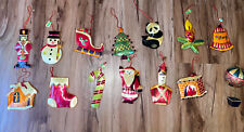 Vintage Lot 14 China Straw Starburst Misc. Christmas Ornaments picture