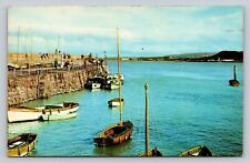 The Harbour, Minehead Sail Boats Somerset England Vintage Postcard picture