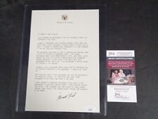 Gerald Ford Signed Typed Letter JSA picture