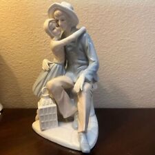 Vintage Duncan Royale Couple “the kiss” Porcelain Figurine 9” High picture