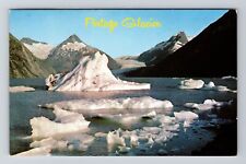 Kenai Peninsula AK-Alaska, Portage Glacier, Vintage Postcard picture