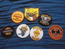 7 pc Support Bandidos Motorcycle Club patch Set picture