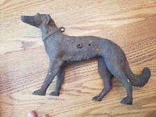 Russian wolfhound cast iron antique figure doorstop picture