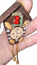Vtg Steinbach Wooden Cuckoo Clock Christmas Ornament ERZGEBIRGE Germany picture