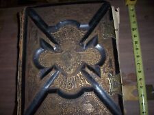 **RARE** Antique 1890 PICTORIAL  Large Family Bible picture