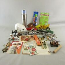 VTG Junk Drawer Lot collectibles smalls knick knacks toys cards scissors picture