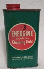 Vintage Energine Cleaning Fluid Tin Not Flammable Decor Retro picture