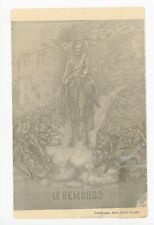 “Le Remords” Morbid WWI French Political PC Antique CPA Artist-Signed Useldinger picture