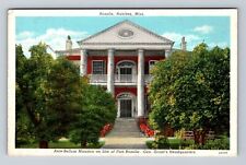 Natchez MS-Mississippi, Ante Bellum Mansion, Site Ft Rosalie, Vintage Postcard picture