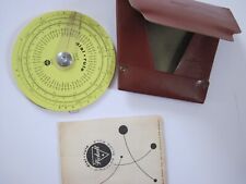 Vintage Pickett Dial Rule Circular Slide Rule 101-C in Case with Manual 1957 picture
