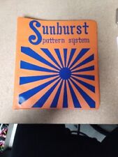 RARE Vintage 1972 Sunburst Pattern System Helen LeMay CM Brook Sewing Binder picture