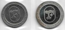 2 VINTAGE $1 GAMING TOKENS - 2 FRONTIER TOKENS 1967&1967  Las Vegas  #16 picture