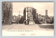 Providence RI-Rhode Island, Westminster & Weybosset Street, Vintage Postcard picture