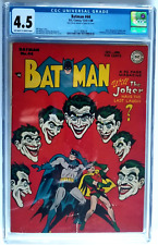 BATMAN #44 CGC VG+ 4.5 (DC 12/47-1/48) JOKER COVER. BENJAMIN FRANKLIN APPEARANCE picture