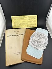 Vintage Dalton Aerial Dead Reckoning Computer Weems Case Instructions picture