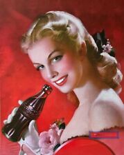 Have A Coke Red Dress Lady Vintage 23 x 29 Poster picture