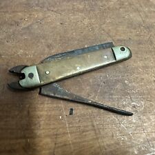 RARE Vintage 1900-1915 Barnett Tool Co. Pocket Knife Combo Pliers HHH - As-Is picture