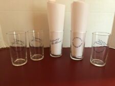 5 Vintage Lot Airlines Glasses American Eastern Gold Silver Falcon Rickenbacher picture