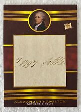 2022 Pieces of the Past Alexander Hamilton Jumbo Hand Written Document picture