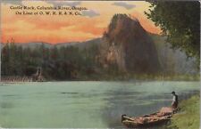 Castle Rock Columbia River Oregon Unposted Postcard picture