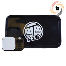 1x Tray Levels Small Plastic Scale & Rolling Tray Bundle | Black & White picture