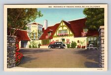 Bel-Air CA-California, Residence of Frederic March, Antique Vintage Postcard picture