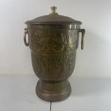Vintage Morocan Bronze Retro Ice Bucket Early/Mid 1900s RARE picture