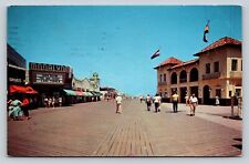 c1961 Ocean City Music Pier In New Jersey, Wonderful Boardwalk VINTAGE Postcard picture