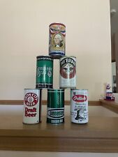 Vintage Lot of 6 Unusual and Different Empty Pull Tab Beer Cans picture