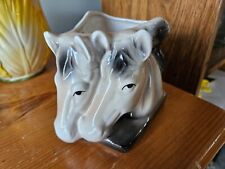 Vintage Relpo Double Horse Head Porcelain Planter Vase T899 Chicago 6
