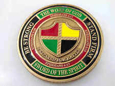 THE WORD OF GOD BE STRONG STAND FIRM SWORD OF THE SPIRIT CHALLENGE COIN picture