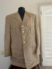 Post WW2- Vietnam Era US Army/Navy Officer Khaki Tan Uniform Med-Large Size picture