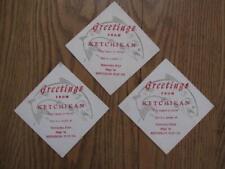 Lot Of 3 Vintage Ketchikan Pulp Co Square Advertising Coasters - Alaska - EXC picture