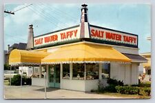 Postcard VA Virginia Beach Virginia Forbes Salt Water Taffy Store c1950s AE27 picture