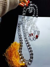 Real Tibetan High Altitude Clear Mala 108 Crystal Quartz Bracelet Bead 15mm picture