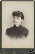 Cabinet Photo - Reading Pennsylvania Lady - Curly Bangs picture