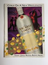 Vintage 1995 Bacardi Limon Print Ad - Citrus On A New Wavelength picture