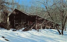 Indiana University of Pennsylvania Lodge Ski Hut Cabin Winter Vtg Postcard D60 picture