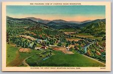 Cherokee Indian Reservation Great Smoky Mountains National Park VNG UNP Postcard picture