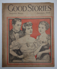 Vintage Good Stories Magazine January 1938 Complete Augusta Maine picture
